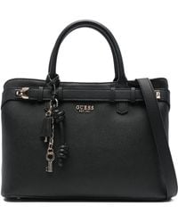 Guess - Charm-Detail Tote Bag - Lyst