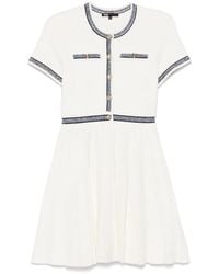 Maje - Pleated Mini Dress - Lyst