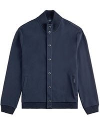 Fay - Cotton Piqué Bomber Jacket - Lyst