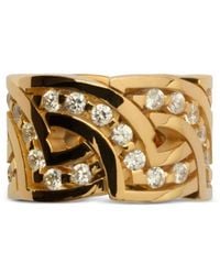 Burberry - Shield Infinity Cubic Zirconia Ring - Lyst