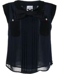 Edward Achour Paris - Bow-Detail Top - Lyst