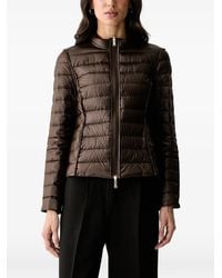 Patrizia Pepe - Quilted-Finish Zip-Up Jacket - Lyst