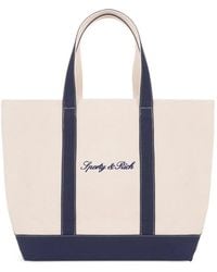 Sporty & Rich - Medium Signature Logo Tote Bag - Lyst