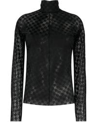 forte_forte - Damier Lace Shirt Clothing - Lyst