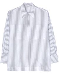 Peserico - Pinstriped Cotton Shirt - Lyst