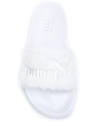 Fenty Fenty Puma X Rihanna Slides In Pink Lyst