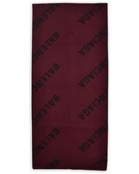Balenciaga - Sciarpa Bicolore Con Monogramma - Lyst