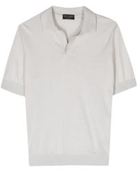 Dell'Oglio - Split-Neck Cotton Polo Shirt - Lyst