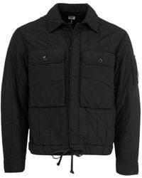 C.P. Company - Gewatteerd Jack Met Lens-Detail - Lyst