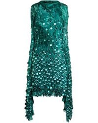 Etro - Mini-Jurk Met Paisley-Print En Pailletten - Lyst