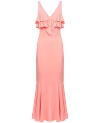 Twinset - Robe Longue À Volants - Lyst