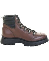Hogan - Lace-Up Leather Boots - Lyst