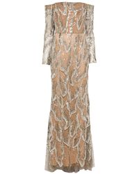 Elie Saab - Off-shoulder embellished gown - Lyst