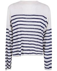 Majestic Filatures - Horizontal-Stripe Sweater - Lyst
