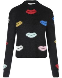 Fiorucci - Lips-Motif Intarsia-Knit Sweater - Lyst
