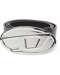 DIESEL - B-1Dr Metallic Oval-Buckle Belt - Lyst