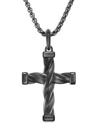 David Yurman - Dy Helios Cross Pendant (48Mm) - Lyst