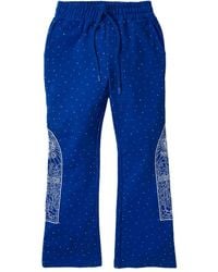 Who Decides War - Rhinestone-Embellished Track Pants - Lyst