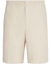 ZEGNA - Oasi Lino Linen Shorts - Lyst