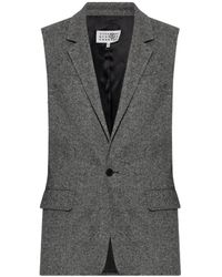 MM6 by Maison Margiela - Veston À Effet Chiné - Lyst