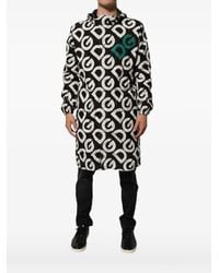 Dolce & Gabbana - Dg-Print Hoodie Coat - Lyst
