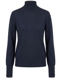 Patrizia Pepe - Roll-Neck Button-Cuff Sweater - Lyst