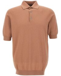 FILIPPO DE LAURENTIIS - Micro-Braided Polo Shirt - Lyst