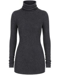 Rick Owens - Ls Tube Ribbed-Knit Turtleneck Sweater - Lyst