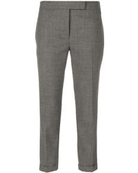 Thom Browne Low Rise Skinny Trousers - Gray