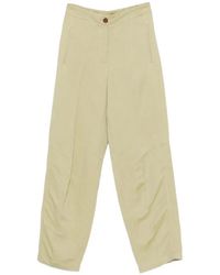 Erika Cavallini Semi Couture - Button Detail Trousers - Lyst
