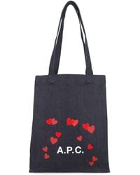 A.P.C. - Lou Blondie Canvas Shopper - Lyst