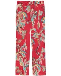 Etro - Graphic-Print Straight-Leg Trousers - Lyst