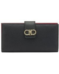 Ferragamo - Portemonnaie Mit Gancini-Schild - Lyst