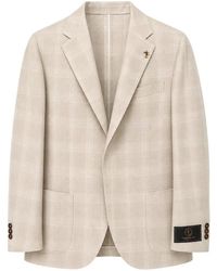 Tombolini - Check-Pattern Notched-Lapels Blazer - Lyst