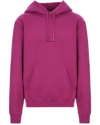 Saint Laurent - Sudadera oversize con logo y capucha - Lyst
