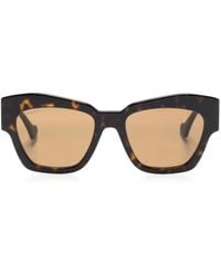 Gucci - Logo-Plaque Oversize-Frame Sunglasses - Lyst