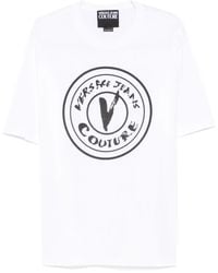 Versace Jeans Couture - T-Shirt À Détail V-Emblem - Lyst