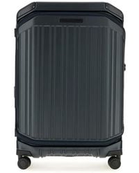 Piquadro - Ridged Four-Wheel Suitcase - Lyst