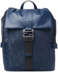 Fendi - Ff-Motif Buckle Backpack - Lyst