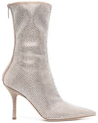 Paris Texas - Crystal-Embellished 105Mm Pointed Boots - Lyst
