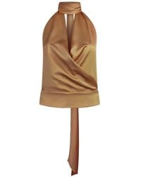 ANDAMANE - Gedrapeerde Top - Lyst