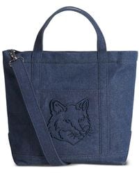 Maison Kitsuné - Kleine Fox Head Tote Bag - Lyst