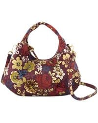 Ganni - Floral-Print Sequin-Embellished Tote Bag - Lyst