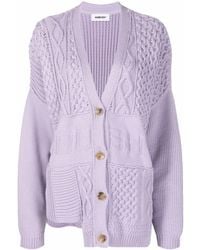 Ambush - Cardigan En Maille À Effet Patchwork - Lyst