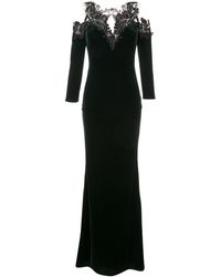 Marchesa notte Abito da seta - Verde