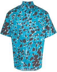 Marni - Spot-Print Short-Sleeve Shirt - Lyst