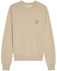 Maison Kitsuné - W Bold Fox Head Patch Regular Jumper - Lyst