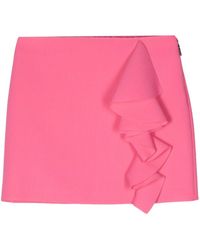 MSGM - Ruffle-detail Skirt - Lyst
