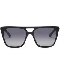 Kurt Geiger - London Eagle-Plaque Geometric-Frame Sunglasses - Lyst