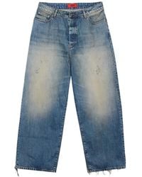 424 - Big Daddy Distressed-Effect Wide-Leg Jeans - Lyst